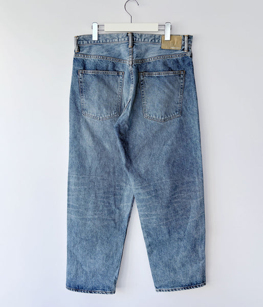 DESCENDANT/1995 DENIM TROUSERS BAGGY HARD WASH (INDIGO)
