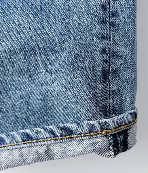 DESCENDANT/1995 DENIM TROUSERS BAGGY HARD WASH (INDIGO)