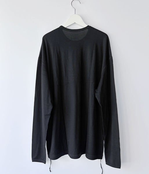 holk/CREWNECK L/S TEE (BLACK)