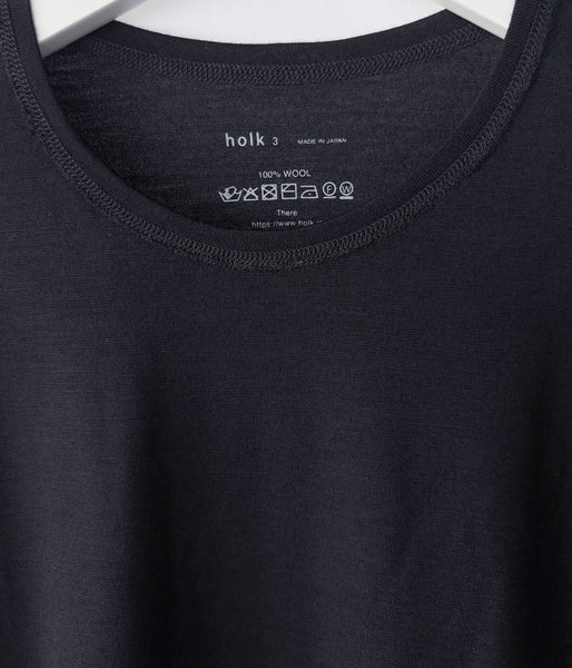 holk/CREWNECK L/S TEE (BLACK)