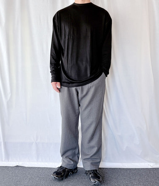 holk/CREWNECK L/S TEE (BLACK)