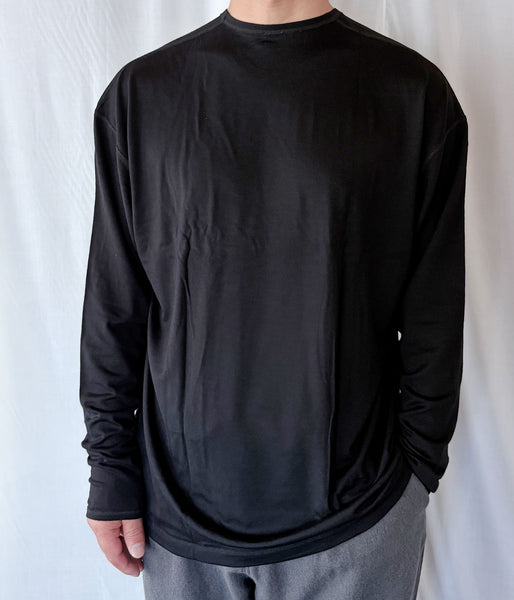 holk/CREWNECK L/S TEE (BLACK)