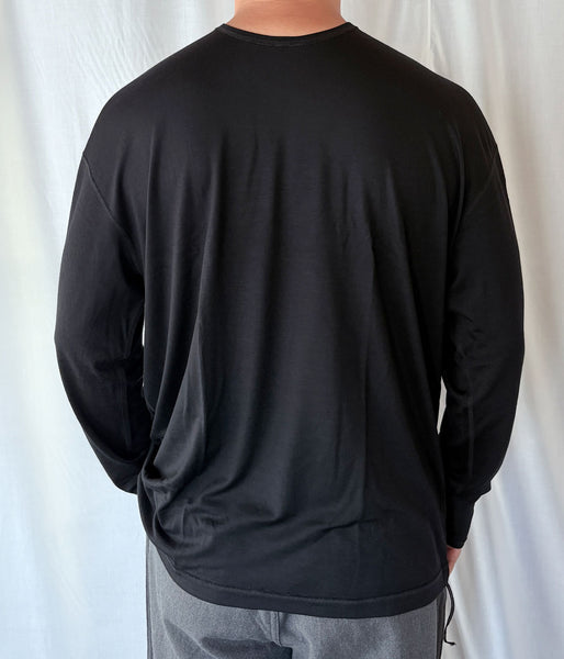 holk/CREWNECK L/S TEE (BLACK)