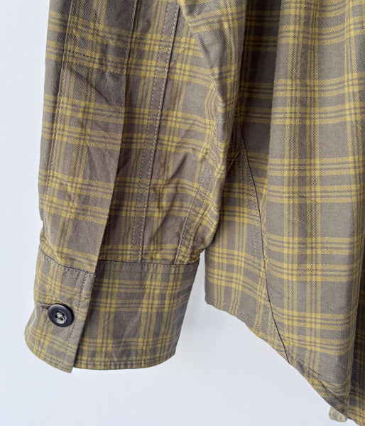 MHL./TONAL COTTON CHECK SHIRT (KHAKI)