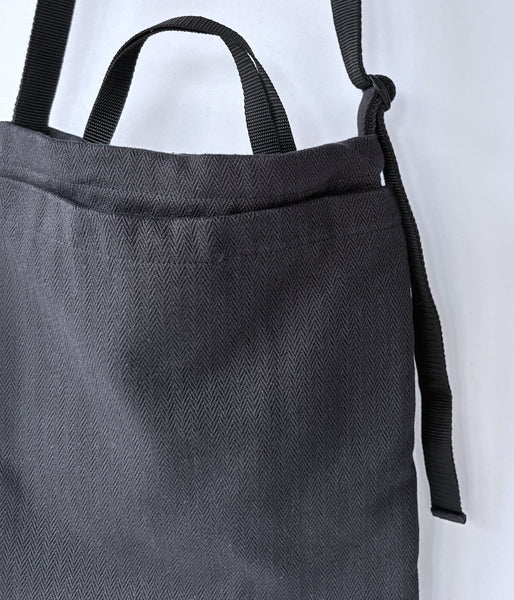 ERA./HOMMA HERRINGBONE US HELMET BAG HALF (BLACK)