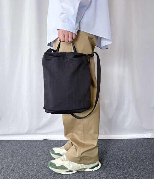 ERA./HOMMA HERRINGBONE US HELMET BAG HALF (BLACK)