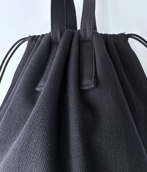 ERA./HOMMA HERRINGBONE HELMET BAG (BLACK)