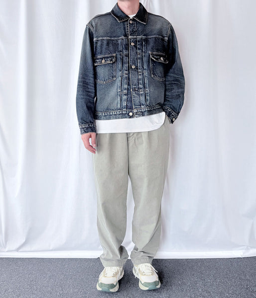 DESCENDANT/OS TWILL TROUSERS (OLIVE DRAB)