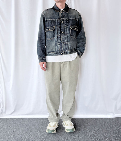 blurhms ROOTSTOCK/13.5oz 2ND TYPE DENIM JACKET (USED-indigo)
