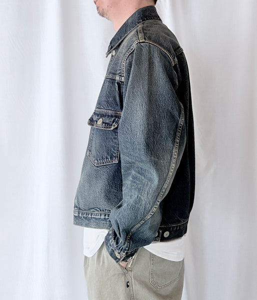 blurhms ROOTSTOCK/13.5oz 2ND TYPE DENIM JACKET (USED-indigo)