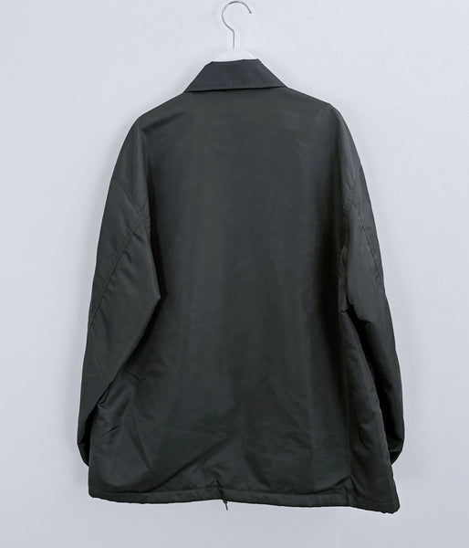 blurhms ROOTSTOCK/WASHED NYLON COACH JACKET FW (DARK OLIVE)