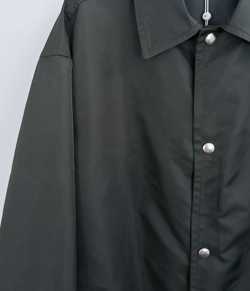blurhms ROOTSTOCK/WASHED NYLON COACH JACKET FW (DARK OLIVE)