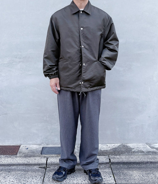 blurhms ROOTSTOCK/WASHED NYLON COACH JACKET FW (DARK OLIVE)