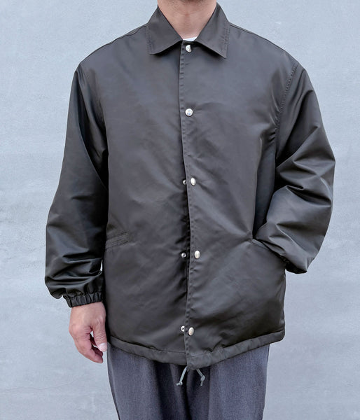 blurhms ROOTSTOCK/WASHED NYLON COACH JACKET FW (DARK OLIVE)