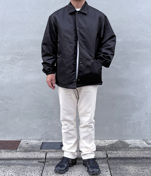 blurhms ROOTSTOCK/WASHED NYLON COACH JACKET FW (BLACK)