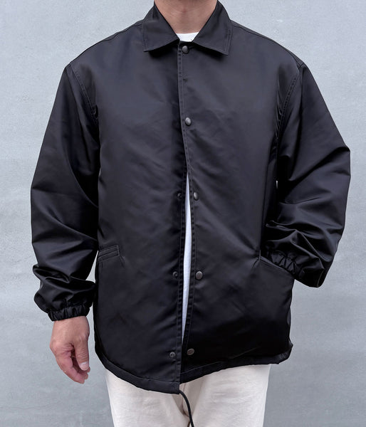 blurhms ROOTSTOCK/WASHED NYLON COACH JACKET FW (BLACK)