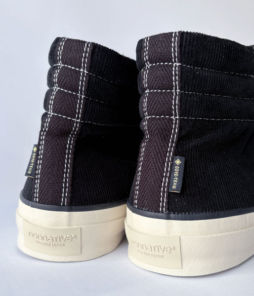 nonnative/SPINGLE × nonnative DWELLER TRAINER 2 HI COTTON CORD WITH GORE-TEX (BLACK)