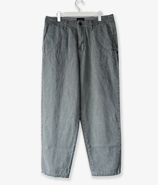 DESCENDANT/DC-6 TWILL TROUSERS PIGMENT DYE (OLIVE DRAB)