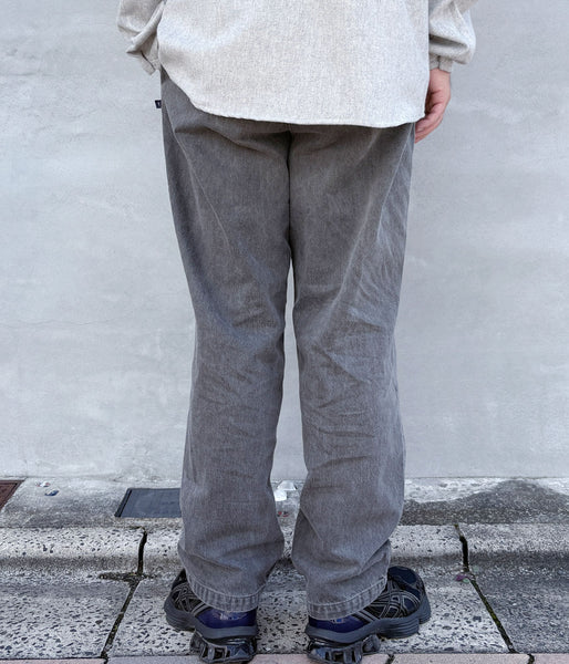 DESCENDANT/DC-6 TWILL TROUSERS PIGMENT DYE (BLACK)