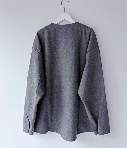 DESCENDANT/CCN FLANNEL LS SHIRT (GRAY)