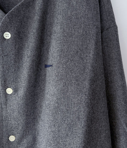 DESCENDANT/CCN FLANNEL LS SHIRT (GRAY)