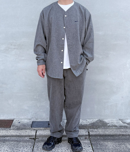 DESCENDANT/CCN FLANNEL LS SHIRT (GRAY)