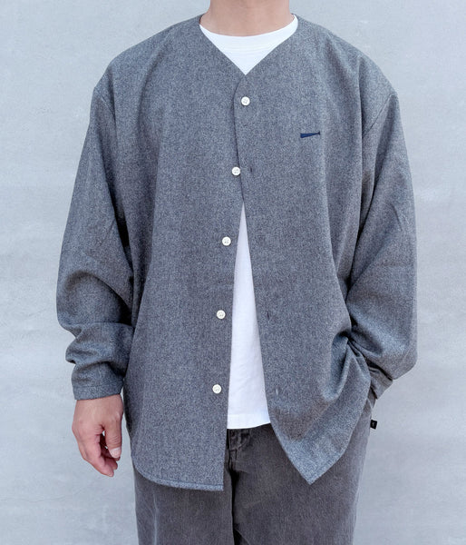 DESCENDANT/CCN FLANNEL LS SHIRT (GRAY)