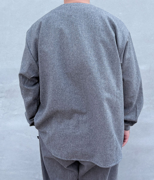 DESCENDANT/CCN FLANNEL LS SHIRT (GRAY)