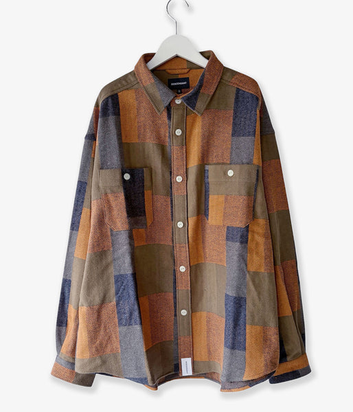 DESCENDANT/VANNING PLAID LS SHIRT (BROWN)