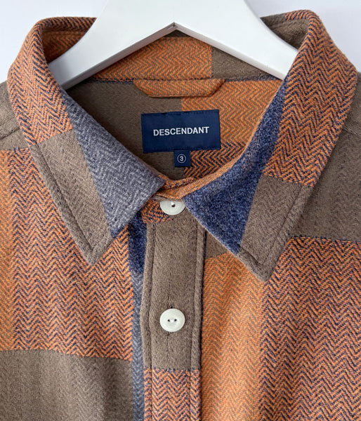 DESCENDANT/VANNING PLAID LS SHIRT (BROWN)