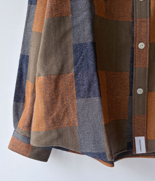 DESCENDANT/VANNING PLAID LS SHIRT (BROWN)