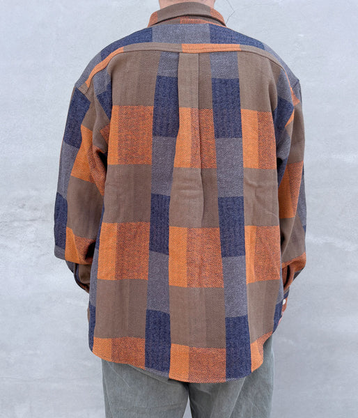 DESCENDANT/VANNING PLAID LS SHIRT (BROWN)