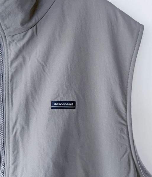 DESCENDANT/DAVID NYLON VEST (GRAY)