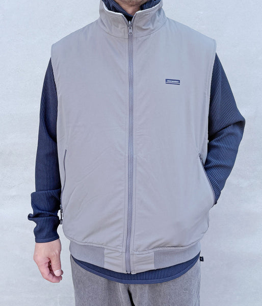 DESCENDANT/DAVID NYLON VEST (GRAY)