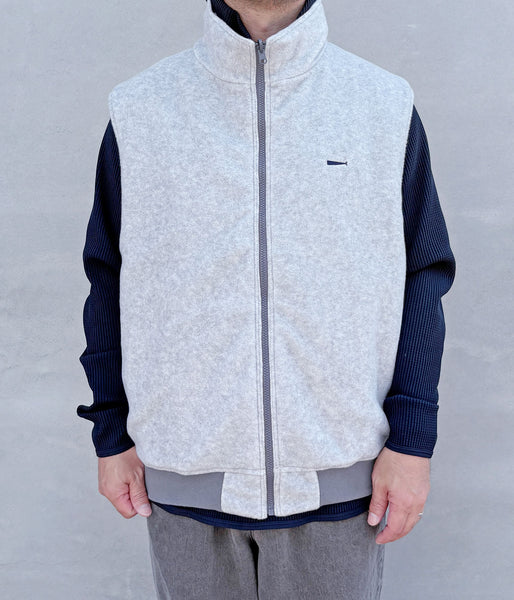 DESCENDANT/DAVID NYLON VEST (GRAY)