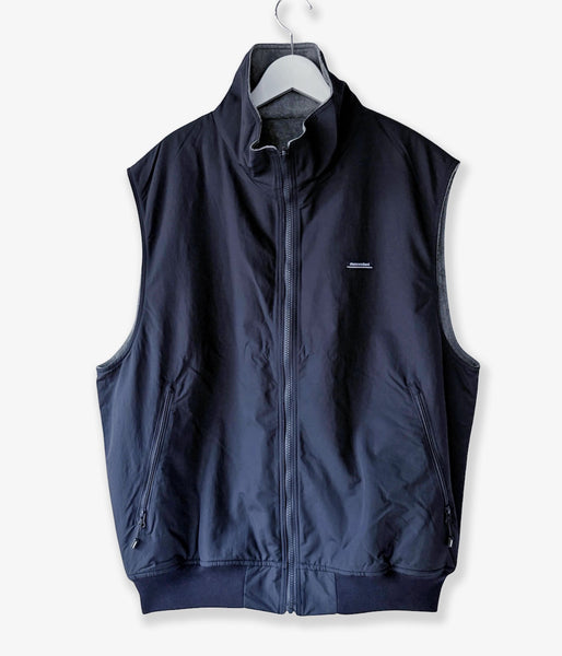 DESCENDANT/DAVID NYLON VEST (NAVY)