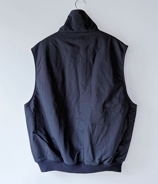 DESCENDANT/DAVID NYLON VEST (NAVY)