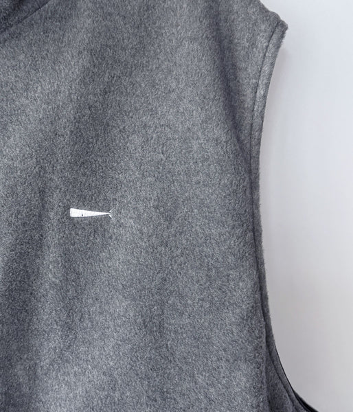 DESCENDANT/DAVID NYLON VEST (NAVY)