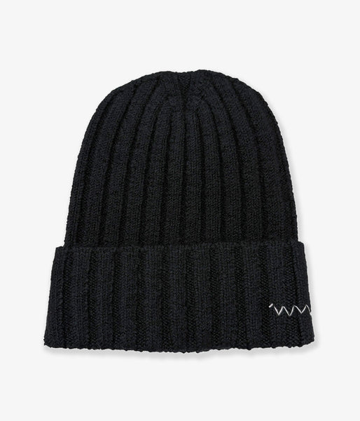 visvim/KNIT CAP (WOOL) (BLACK)