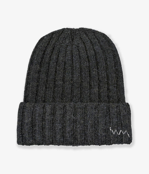 visvim/KNIT CAP (WOOL) (CHARCOAL)
