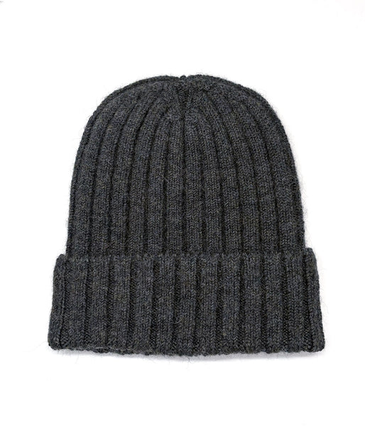 visvim/KNIT CAP (WOOL) (CHARCOAL)