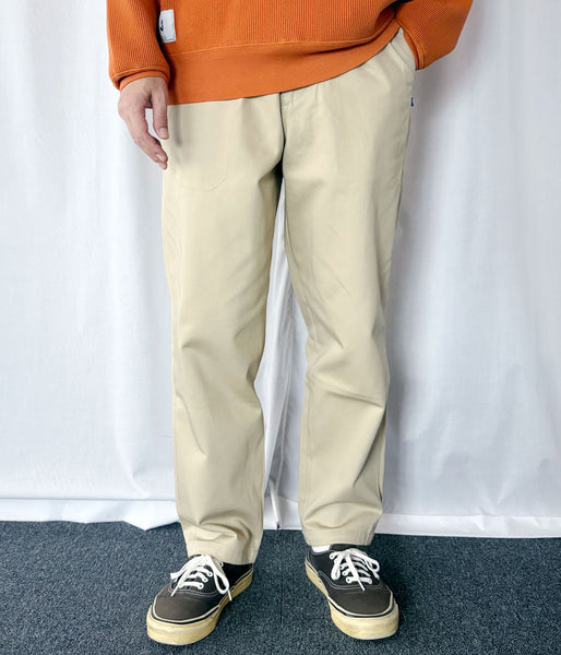 DESCENDANT/DC-6 ORGANIC COTTON TWILL TROUSERS (KhaKee)
