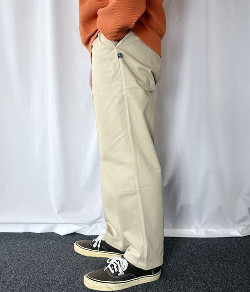 DESCENDANT/DC-6 ORGANIC COTTON TWILL TROUSERS (KhaKee)