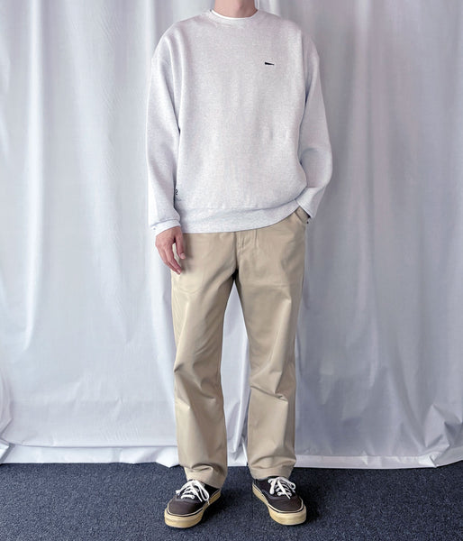 DESCENDANT/GAUFRE WAFFLE CREW NECK (GRAY)