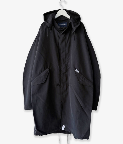 DESCENDANT/D-65 NYLON COAT (BLACK)