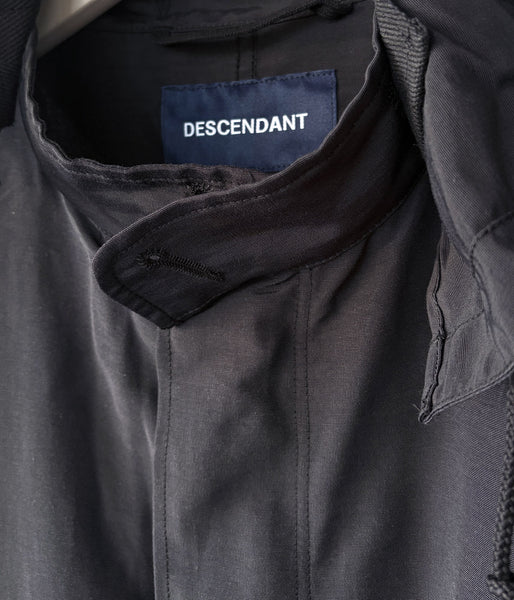 DESCENDANT/D-65 NYLON COAT (BLACK)