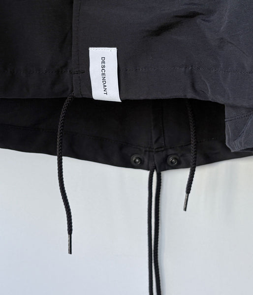 DESCENDANT/D-65 NYLON COAT (BLACK)