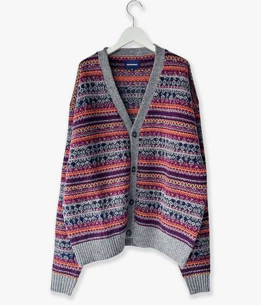 DESCENDANT/NURSE KNIT CARDIGAN (GRAY)
