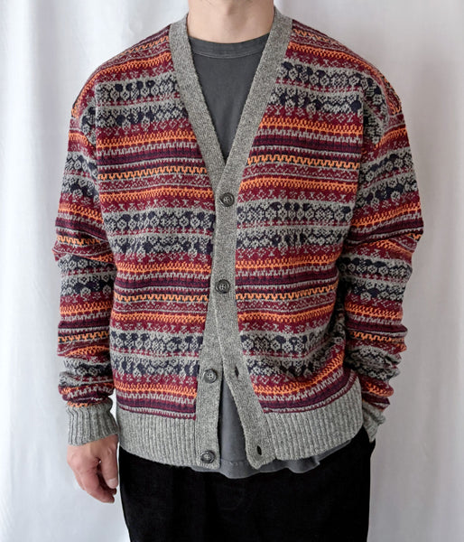 DESCENDANT/NURSE KNIT CARDIGAN (GRAY)