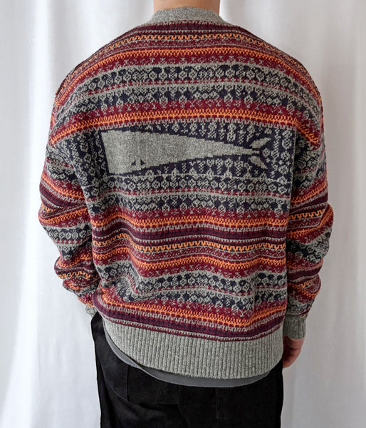 DESCENDANT/NURSE KNIT CARDIGAN (GRAY)